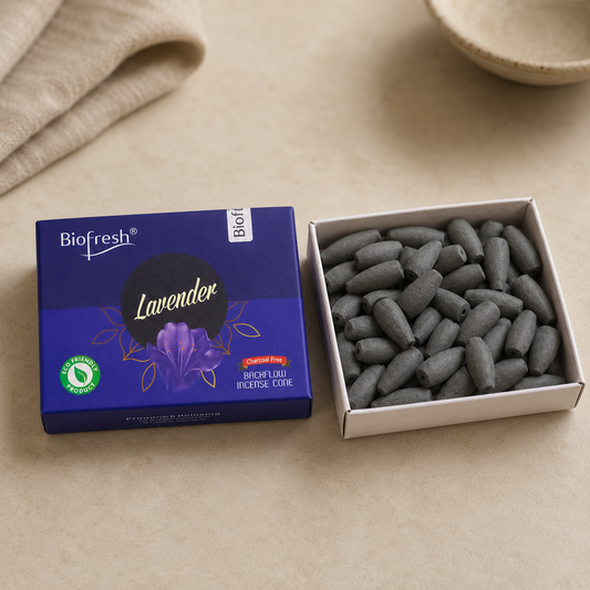 Backflow Røgelseskegler – Lavendel - 40 stk.
