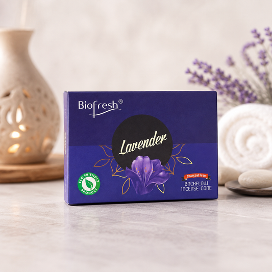 Backflow Røgelseskegler – Lavendel - 40 stk.