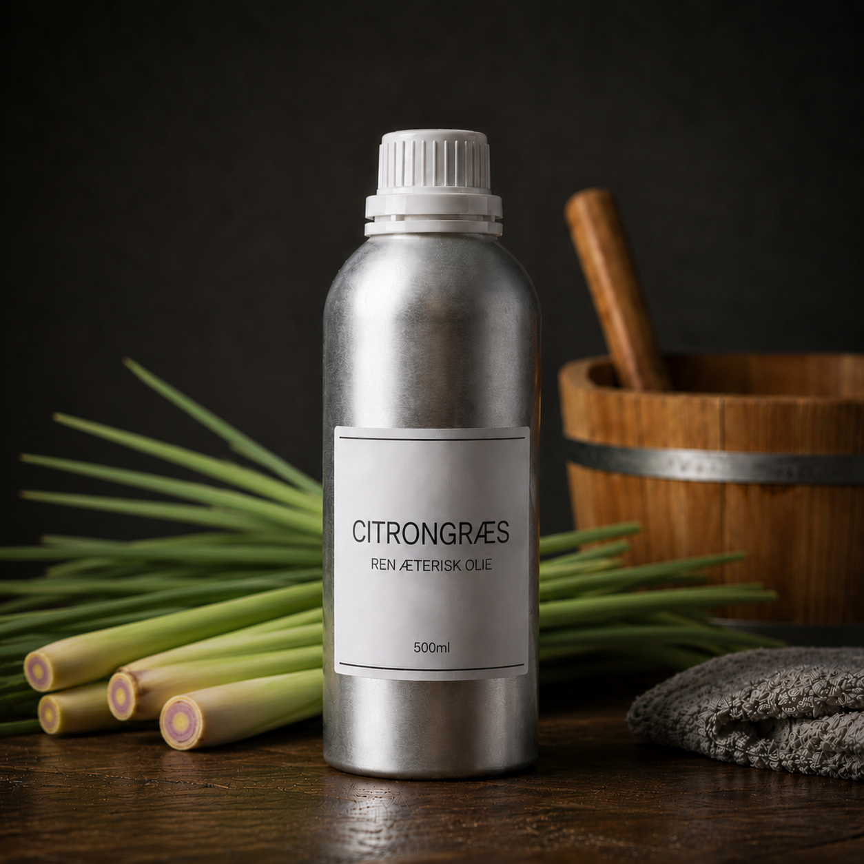 Citrongræs - Ren Æterisk Olie - 0,5 kg